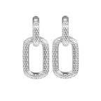 Honey Bee Hoopy Link Charm Earrings