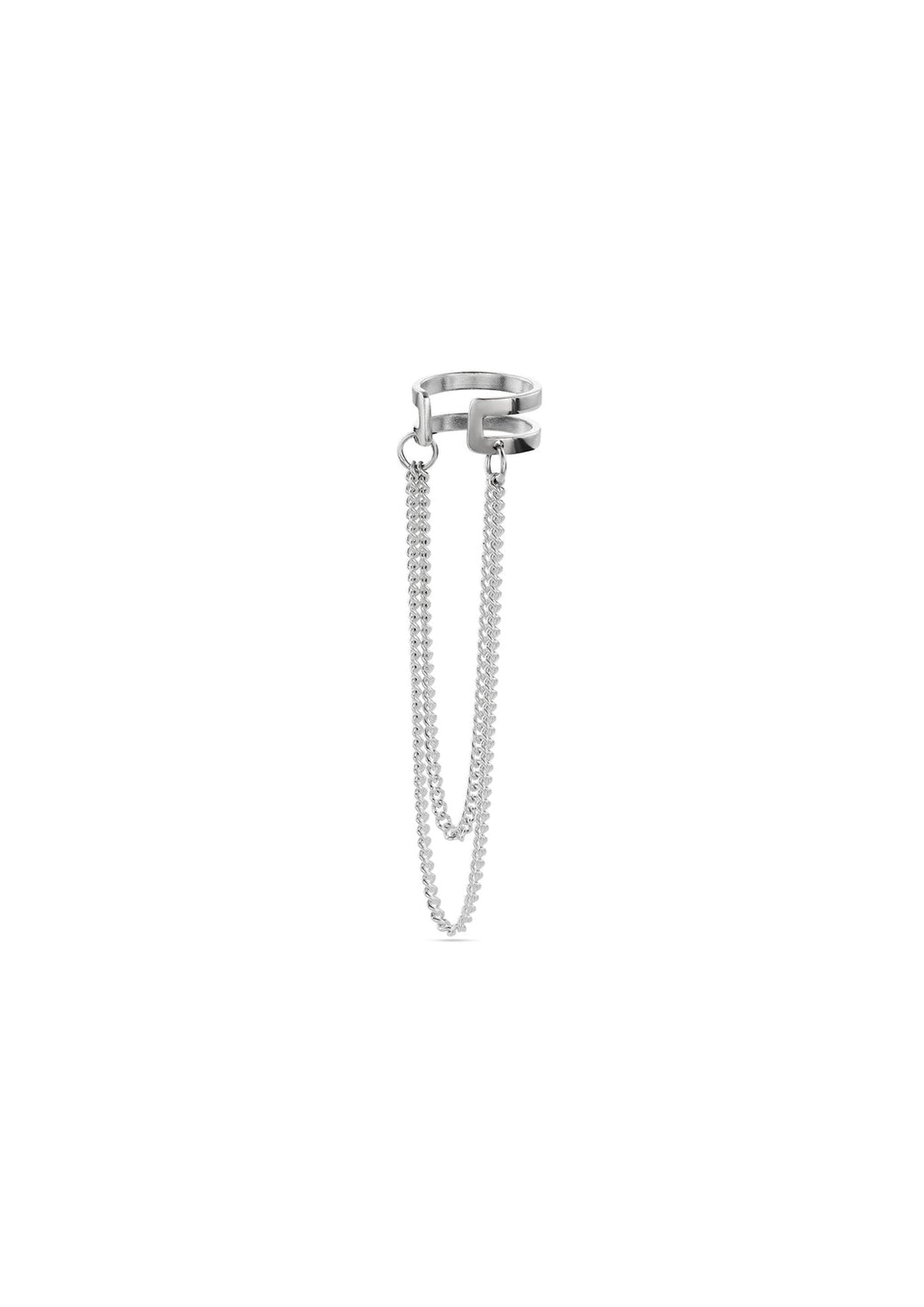 Revolve Ear Cuff - Silver